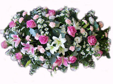 The Pure Rose & Lily Casket Spray