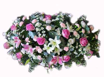 The Pure Rose & Lily Casket Spray