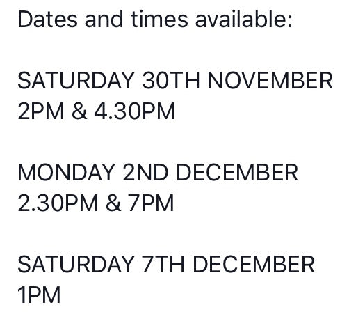 Book a workshop this Christmas  call us