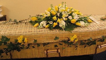 The natural casket spray
