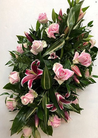 The Elegant Pastel Casket Spray