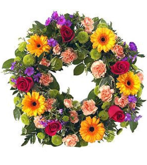 The rainbow wreath
